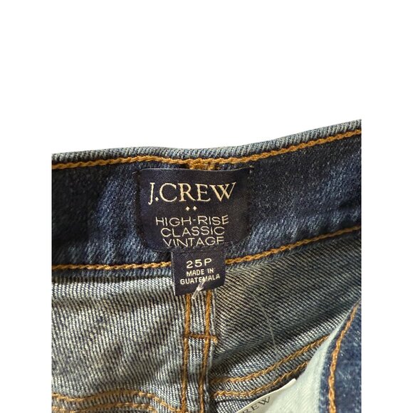 J.Crew High-Rise Classic Vintage Jeans Size 25P‎ Dark Wash Denim Womens - Picture 10 of 10